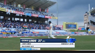 IND vs SA 2019, 3rd Test, Day 3: George Linde Wicket