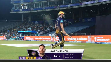 M53: LSG vs KKR – Aaron Finch Wicket