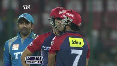 Match 27 DD vs PWI – Ojha's Six