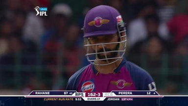 M35: RCB vs RPS – Ajinkya Rahane Six