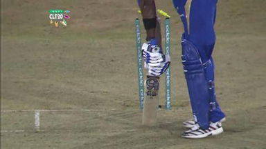 Q2: MI vs LIO –  Kieron Pollard Wicket