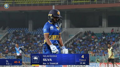 IND-W vs SL-W 2025, 3rd T20I: Nilakshika Silva Wicket