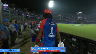 IPL 2025 M32: DC vs RR - KL Rahul Wicket