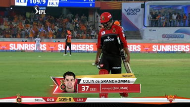 M11: SRH vs RCB – Colin de Grandhomme Wicket