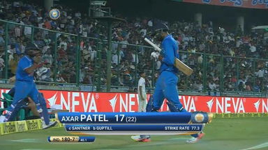 IND vs NZ 2016, 2nd ODI: Axar Patel Wicket