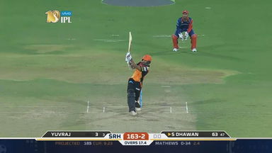M21: SRH vs DD – Shikhar Dhawan Six