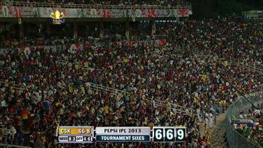 M76: CSK vs MI – MS Dhoni Six