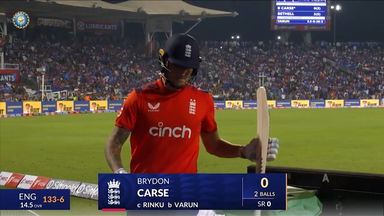 IND vs ENG 2025, 4th T20I: Brydon Carse Wicket