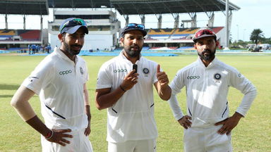 Rohit Sharma in conversation with Bumrah & Rahane (Part 1)