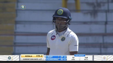 Sachin Baby's 53 off 100 against Gujarat