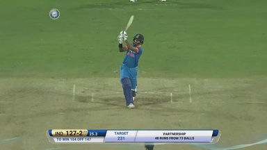 IND vs NZ 2017, 2nd ODI: Shikhar Dhawan Six