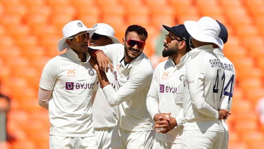 DRS done right: Axar gets the big wicket of Usman Khawaja after Tea