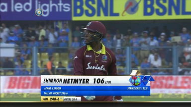 IND vs WI 2018, 1st ODI: Shimron Hetmyer Wicket