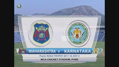 Ranji Trophy 2017-18: Maharashtra vs Karnataka - Day 2 Highlights