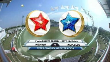 Duleep Trophy 2016-17: Ind Red vs Ind Blue - Day 5 highlights