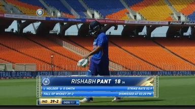 IND vs WI 2022, 2ND ODI: Rishabh Pant Wicket