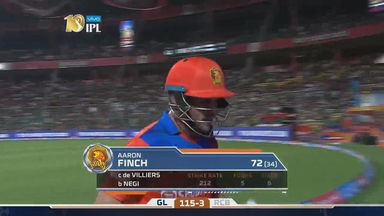 M31: RCB vs GL – Aaron Finch Wicket