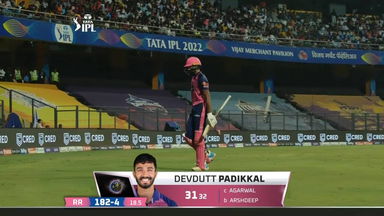 M52: PBKS vs RR – Devdutt Padikkal Wicket