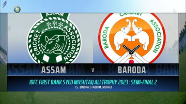 SMAT 2023 SF 2, Assam vs Baroda: Match Highlights