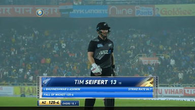 IND vs NZ 2021, 2ND T20I : Tim Seifert Wicket