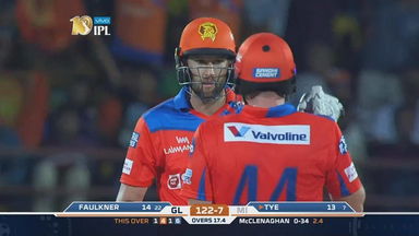 M35: GL vs MI  – YES Bank Maximum Sixes – Andrew Tye