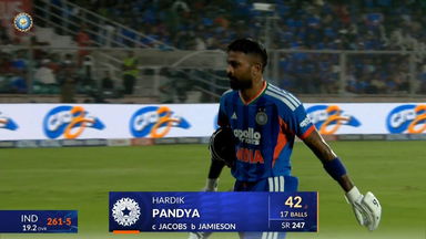 IND vs NZ 2026, 5th T20I: Hardik Pandya Wicket