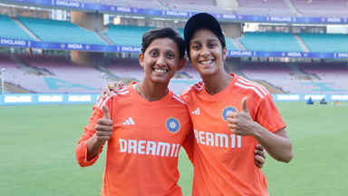 On the mic with Test debutants Jemimah Rodrigues & Shubha Satheesh