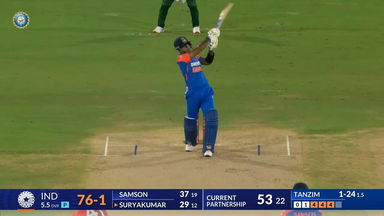 IND vs BAN 2024, 3rd T20I: Suryakumar Yadav Six