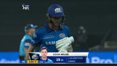 M30: CSK vs MI – Adam Milne Wicket