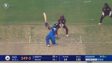 Deepti Sharma's composed 39*(48)