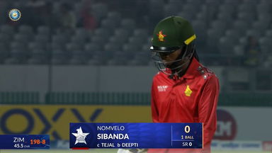 IND-W vs ZIM-W 2026, 2nd ODI: Nomvelo Sibanda Wicket