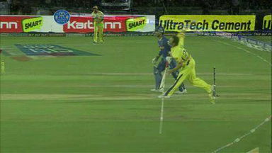 Match 56 RR vs CSK – Watson's Wicket