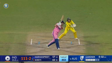 IND-W vs AUS-W 2025, 3rd ODI: Smriti Mandhana Six