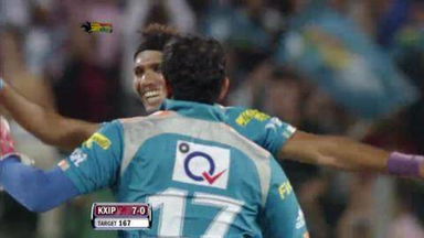 Match 8 PWI vs KXIP – Valthaty's Wicket