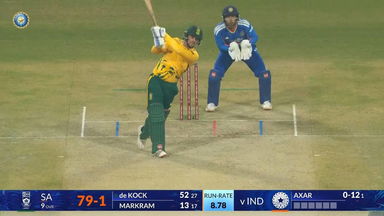 IND vs SA 2025, 2nd T20I: Quinton De Kock Six