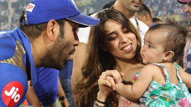 Rohit & Ritika cherish MI's 4th title
