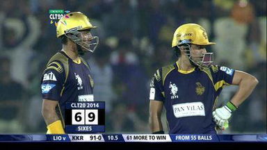 M7: KKR vs LIO –  Robin Uthappa Six