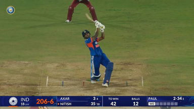 IND vs WI 2026, 4th T20I: Nitish Kumar Reddy Six