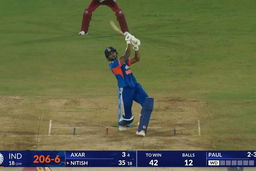 IND vs WI 2026, 4th T20I: Nitish Kumar Reddy Six