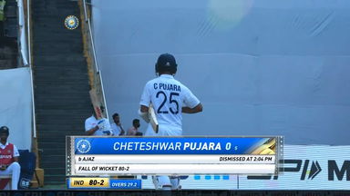 IND vs NZ 2021, 2nd Test, Day 1: Cheteshwar Pujara Wicket