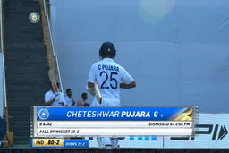 IND vs NZ 2021, 2nd Test, Day 1: Cheteshwar Pujara Wicket