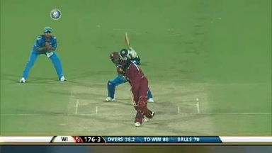 2ND ODI: IND vs WI – Marlon Samuels Six