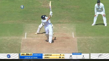 IND vs NZ 2021, 2nd Test, Day 3: Shreyas Iyer Six