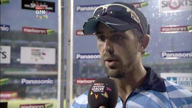 CLT20 2013 M12: TTN vs SRH  –   Interview – David Wiese