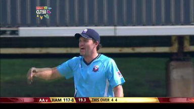 Q3: AA vs HAM –  MA Carberry c Vincent b Bates
