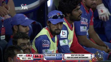 M45: DD vs KXIP – Kevin Pietersen Wicket