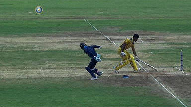 Not out, but a hint of MS Dhoni