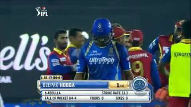 M22: RR vs RCB – Deepak Hooda Wicket