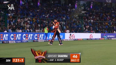 M35: DC vs SRH – Abhishek Sharma Wicket