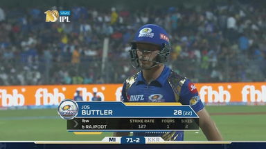 M7: MI vs KKR – Jos Buttler Wicket
